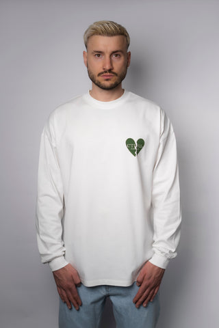 OVERSIZE LONGSLEEVE | HEARTBREAK KID - WHITE