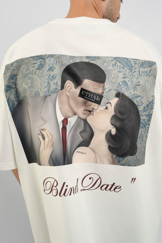 OVERSIZE T-SHIRT | BLIND DATE - OFF WHITE