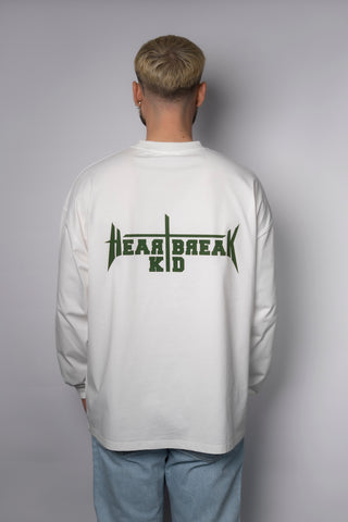 OVERSIZE LONGSLEEVE | HEARTBREAK KID - WHITE